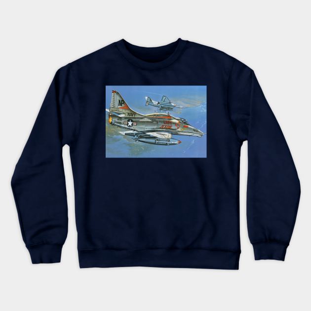 Douglas A4 Skyhawk Crewneck Sweatshirt by Aircraft.Lover